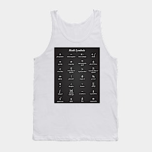 Math Symbols Tank Top